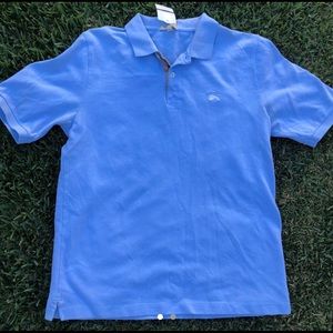 authentic baby blue burberry polo